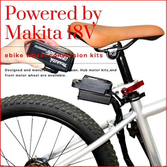 Makita 18V Powered e-Bike Conversion Hub Motor Kit. Throttle Type