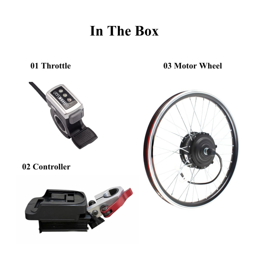 20inch Front Motor Wheel Set. Makita 18V Powered e-Bike Conversion Kit.